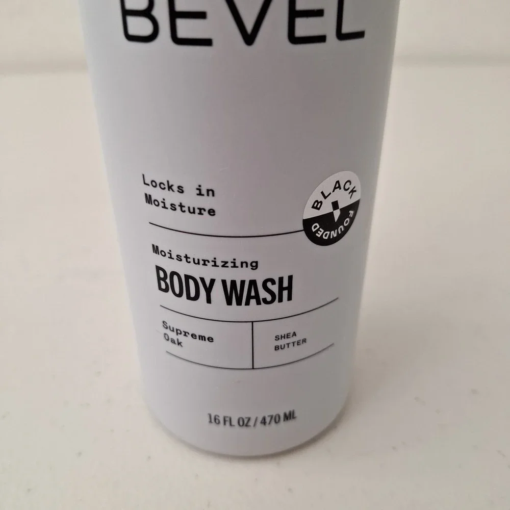 BEVEL Moisturizing Body Wash for Men *SUPREME OAK* Shea‎ Butter 16 fl oz.